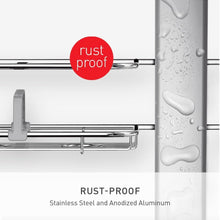 simplehumanAdjustableandExtendableShowerCaddyLarge_StainlessSteelandAnodizedAluminum4 - Brands For Less USA