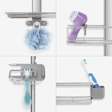 simplehumanAdjustableandExtendableShowerCaddyLarge_StainlessSteelandAnodizedAluminum6 - Brands For Less USA