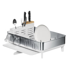 simplehuman Steel Frame Dishrack with Knife Block