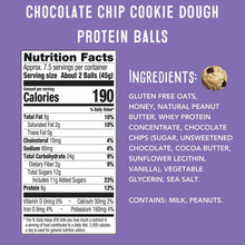 simplyFUEL Chocolate Chip Cookie Dough Protein Balls, 12 oz. - Brands For Less USA