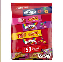 Skittles, Starburst & Life Savers Fruity Candy Variety Bag, Bulk Bag, 150 ct.