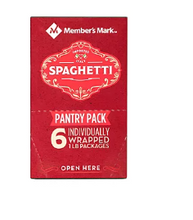 Member's Mark Spaghetti Pasta Pantry Pack, 1 lb., 6 pk.