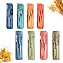 Reusable Travel Utensils Set with Case, 8 Pcs Plastic Cutlery Fork Spoon Set for Camping, Picnic, Office or Daily Use, 4 Large & 4 Regular - Brands For Less USA