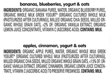 HappyTOT Organics Super Morning Pouch, Apple Cinnamon and Blueberry Banana Variety Pack, 12 ct., 4 oz.