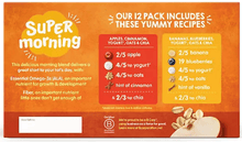 HappyTOT Organics Super Morning Pouch, Apple Cinnamon and Blueberry Banana Variety Pack, 12 ct., 4 oz.