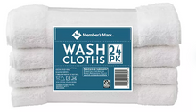 Member's Mark Commercial Hospitality Washcloths, White, 24-Pack