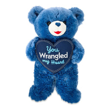 Large Sweetheart You Wrangled My Heart Teddy Bear Plush, Blue, 21", Valentine's Day by Way To Celebrate - Brands For Less USA