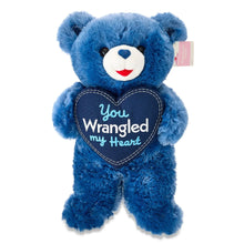 Large Sweetheart You Wrangled My Heart Teddy Bear Plush, Blue, 21", Valentine's Day by Way To Celebrate - Brands For Less USA