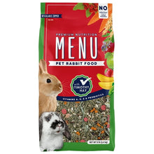 Vitakraft Menu Premium Rabbit Food bag with Timothy hay and vitamins for healthy pet nutrition