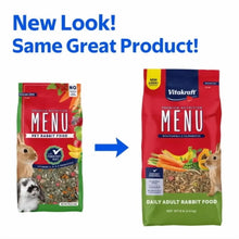 Vitakraft Menu Premium Rabbit Food new packaging with daily adult rabbit food and fresh ingredients