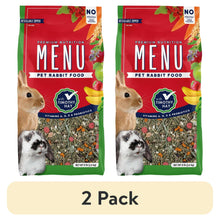Two pack of Vitakraft Menu Premium Rabbit Food with Timothy hay and vitamins for pet rabbits