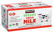 Kirkland Signature Organic Whole Milk, 8 fl oz, 18-count