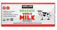 Kirkland Signature Organic Whole Milk, 8 fl oz, 18-count