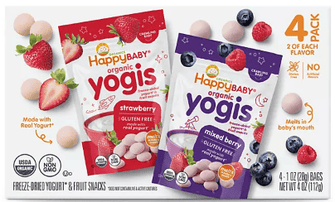 HappyBABY Organics Yogis Melts Variety Pack, 1 oz., 4ct.